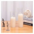 thumbnail image 5 of Candle Holder Sleeve, Wide 3", Height 24", Clear Glass Cylinder Candleholder, Chimney Tube, Open Ended Candle Shade, 1 Piece, 5 of 8