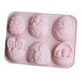 thumbnail image 2 of simhoa Easter Silicone Model Crafting Practical Easter Bunny Eggs Shaped Clay Mould C, 2 of 8