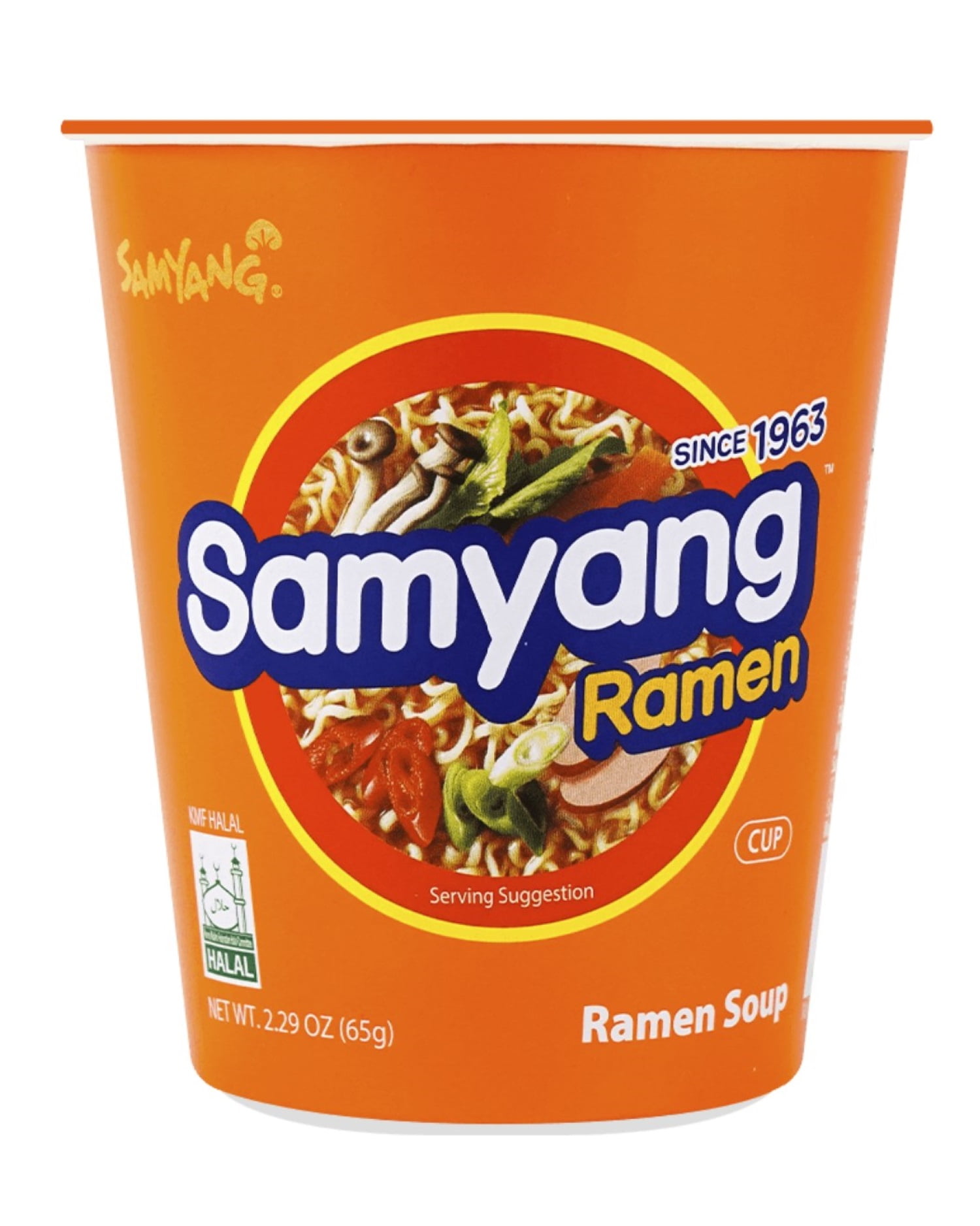 Samyang Ramen Korean Instant Noodle Soup Cup, 2.29 oz