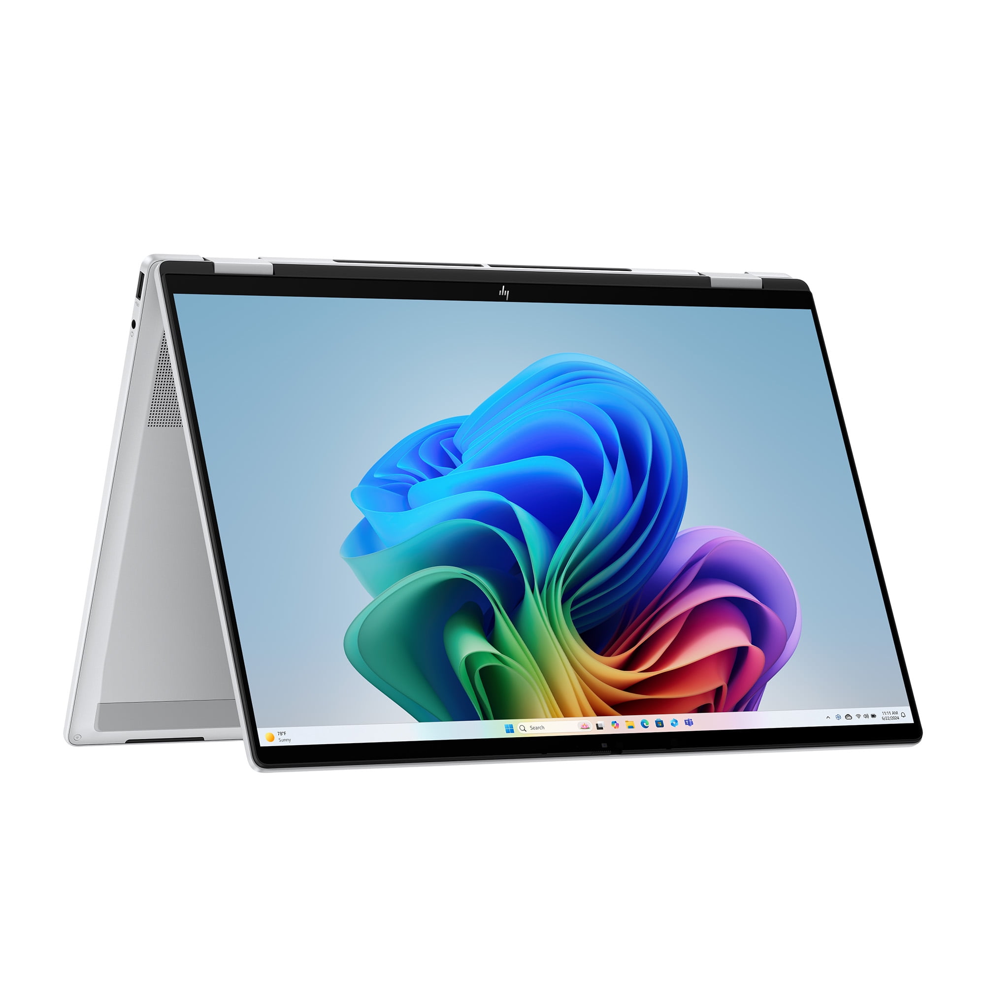 HP OmniBook 7 Flip Win 11 AI Copilot+ PC 16 inch 2-in-1 2K Touch Intel Core Ultra 7 256V 16GB RAM 512GB SSD 47 TOPS NPU Glacier Silver