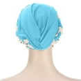 thumbnail image 5 of EnJoCho Women Foldable Cap Pleated Head Wraps Scarf Turban Chemo Caps for Cancer Patient, Cancer Headwear, 5 of 5