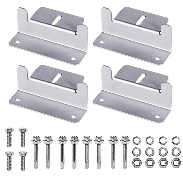 Kit de montaje de techo plano de aluminio YONGSHENG con soportes de montaje para Panel Solar
