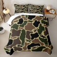 thumbnail image 2 of Feelyou Plane Camo Quilt Full for Boys, Rustic Camouflage Full Bedspread Sets, Green, 3pcs, 2 of 7