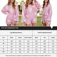 thumbnail image 3 of Avidlove Knit Pajama Set for Women Long Sleeve Floral Tops and Shorts Lounge Set with Pocket 2 Piece Matching Outfits Casual Sweater Sets Sleepwear, 3 of 7