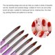 thumbnail image 4 of Vogacara 6 Pieces Nail Brush Set Flexible Pen Thin DIY Painting Plastic Gel Gentle Nib Tools Elegant Bright Appearance Type3 NO3, 4 of 6