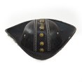 thumbnail image 2 of Byfri Vintage PU Leather Tricorn Pirate Hat Skeleton Gear Black 56-58cm, 2 of 7