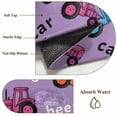 thumbnail image 2 of Cartoon Tractor Round Rug 3.3ft Washable Circle Entryway Rugs Non Slip Cute Beep Car Digger Shovel Truck Light Purple Area Rug Indoor Floor Carpet for Bedroom Kitchen Home Office Dining Room, 2 of 8