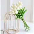 thumbnail image 4 of Paquete de 20 tulipanes artificiales, ramo de decoración para festivales de bodas, ramo de flores de PU de tacto Real Sincero  Hogar, 4 of 5