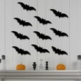 thumbnail image 3 of nvzhuang 10Pcs Halloween Wall Stickers Creative Removable Spiders/Bats Wall Decals for Home Office Party Decor, 3 of 8