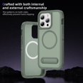 thumbnail image 4 of ELEHOLD for iPhone 15 Pro Max Case,Compatible with Mag Safe Accessory,Magnetic Heavy Duty Drop Protection Invisible Kickstand Rugged Military-Grade Protective Phone Case ,Green, 4 of 7