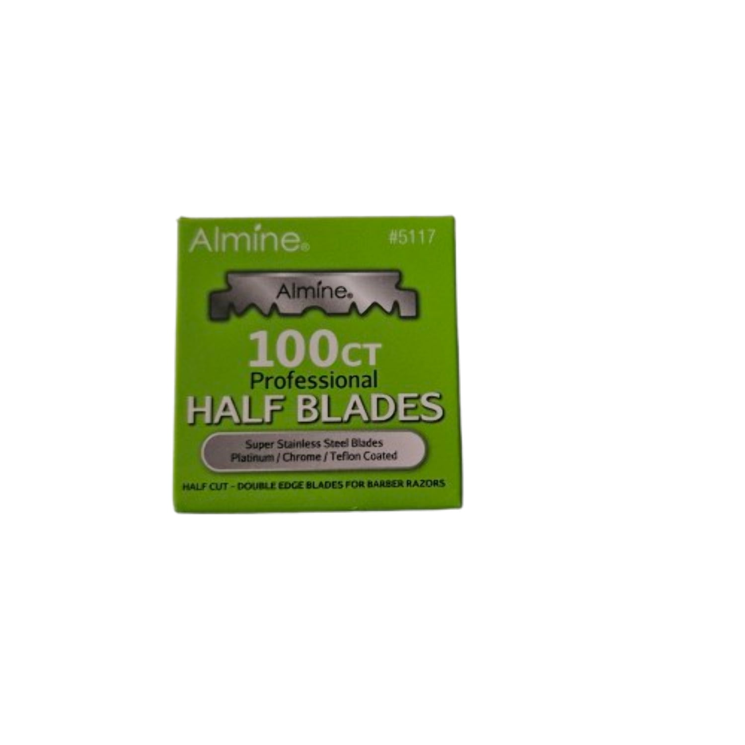 Almine Professional Half Cut Double Edge Blade - 100 Count/Packet