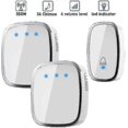 thumbnail image 2 of Wireless Doorbell, 300m Range, 36 Ring Tones, 4 Volume Levels, 1 Transmitter & 2 Receivers, 2 of 5