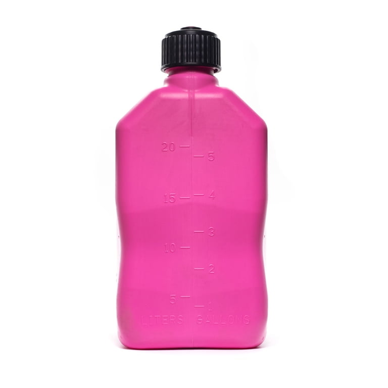 VP Racing Pink 5.5 Gallon Square Utility Jug With Deluxe Fill Hose - Fuel/Oil Container 8 thumbnail image