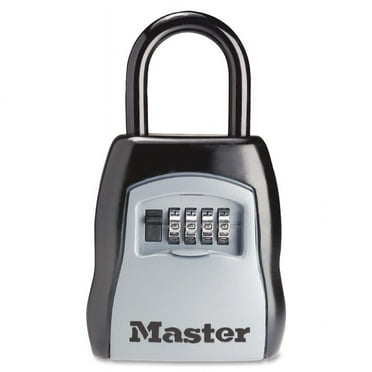 Master Lock Lock Box 5400D Set Your Own Combination, Metal, Portable, 3-1/4in (83mm) Wide