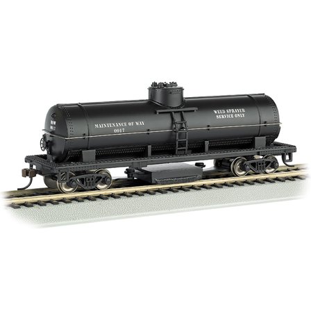 Bachmann - Track Cleaning Tank Car -- Maintenance-of-Way (Black) - HO
