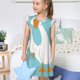 thumbnail image 4 of Fotbe Three White Geese Vestido de Dormir para Niñas de 3 a 10 Años, Mangas Cortas, Estilo Princesa, Pijama Camisón con Mangas Voladas-XX-Large, 4 of 6