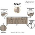 thumbnail image 4 of DUMBO 6-Drawer Double Low Dresser from Engineered Wood in Multi-Color, 4 of 8