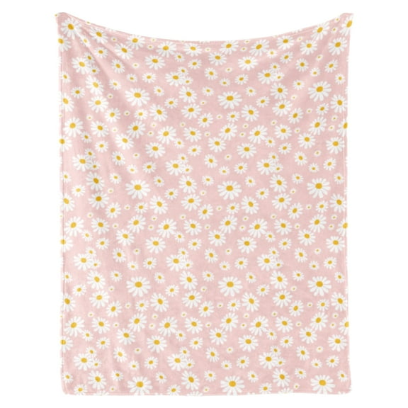 Flower Daisy Gifts Blanket, Christmas Gift Flower Throw Blanket for Toddler Women, Gifts Blanket for Birthday, Leightweight Soft Cozy Blanket Home Couch Living Room Decor All Season Pink(30"x40")