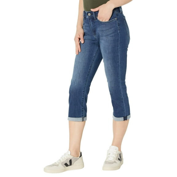 NYDJ Petite Chloe Capris 1" Cuff in Bluewell Bluewell 00P 21