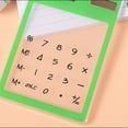 thumbnail image 3 of spellwife Multi Colors Transparent Touching Screen Energy Saving Solar 8 Bit Display Mini Calculator, 3 of 7