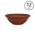 thumbnail image 2 of HC Companies 22 Inch Plastic Bowl Planter Pot, Terracotta Brown (12 Pack), 2 of 2