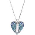 thumbnail image 2 of Collar con colgante de corazón y circonita cúbica azul para mujeres, adolescentes, mamás o novias. JM, 2 of 5