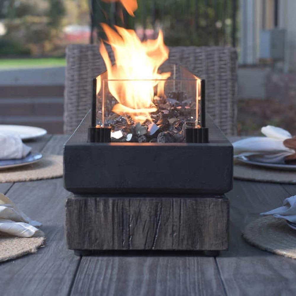 Northwoods Decorative Outdoor Tabletop Gas Fire Pit Propane