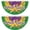 A, variant on Mardi Gras Fan-shaped Flag Banner Carnival Masquerade Party Half Fan Flag New Orleans Mardi Gras Party Hanging Decorations