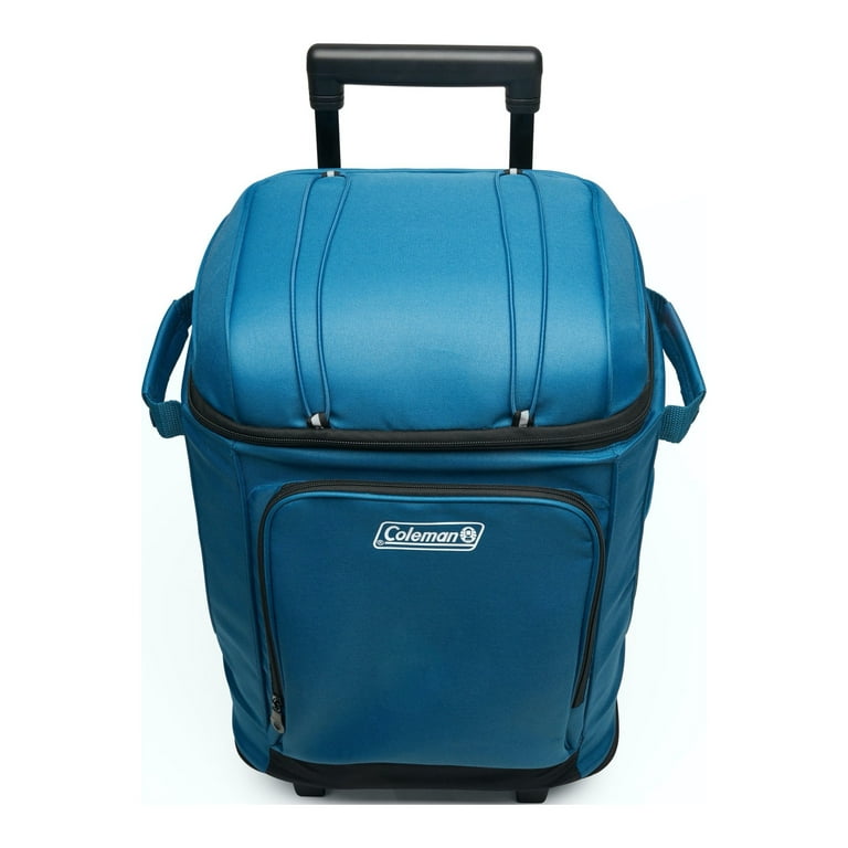 Kwik Trip Rolling Cooler Black Insulated Food Carrier Bag on Wheels Zip Top  