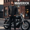 thumbnail image 5 of Daniel Smart Men leather vest Cowhide Motorcycle Leather Vest, 5 of 7