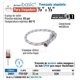 thumbnail image 1 of Manguera flexible para fregadero, 55cm,aluminio, Foset Basic Foset Manguera flexible para fregadero, 55cm,aluminio, Foset Basic, 1 of 1