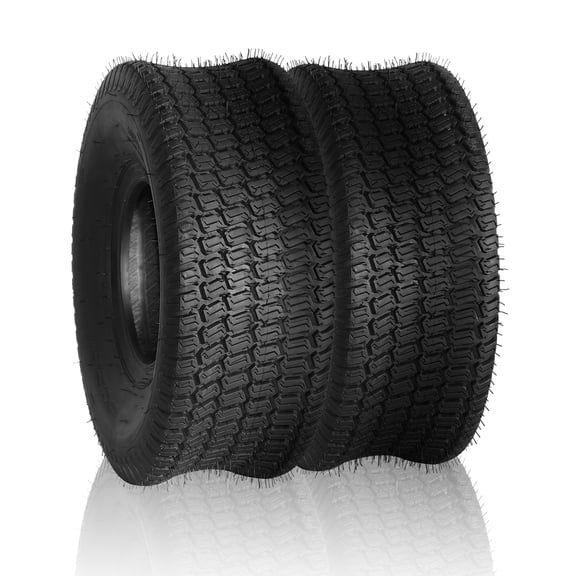 Ktaxon 20x8.00-8 Tubeless Turf Lawn Mower Tires, 4PR Replacement Tires for Lawn & Garden Tractor, 2 Pack