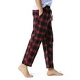 thumbnail image 4 of jsaierl Men’s Buffalo Plaid Pajama Pants Soft Lounge PJ Bottoms Comfy Pant Yoga Casual Drawstring Sleepwear Trousers, 4 of 8