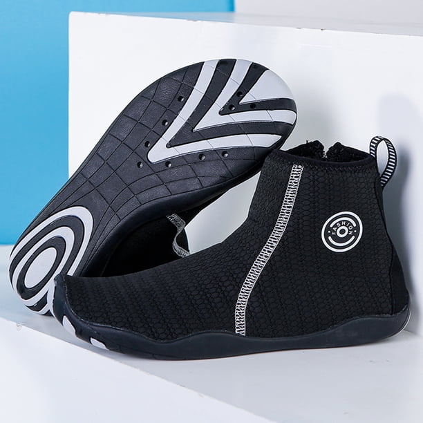 Zapatos descalzos unisex transpirables de secado rápido para bucear al aire libre (44 negro)
