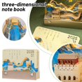 thumbnail image 3 of Wmool Calendriers Détachables Éclairés Grand Bloc-Notes Mural 3D Bloc-Notes 2025 Design Notes Papier Mémo Hary Bloc-Notes a 2025, Sculpture Bloc-Notes Mural Sculpture Sculpture Architecture 3D Grand Led Stiy, 3 of 8