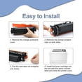 thumbnail image 5 of Compatible Toner Cartridge Replacement for HP 414A W2020A W2021A W2022A W2023A 414X W2020X with Built-in Chip Use with Color Laserjet Pro MFP M479fdw M479fdn M479fdw M454dw M454dn (4 Pack), 5 of 6