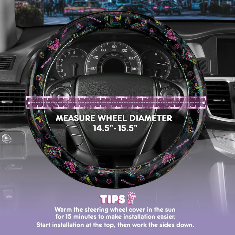 Wheel Cover Kawaii Floral Steering Wheel Cover