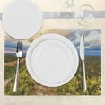 thumbnail image 3 of Ambesonne East Place Mats Set of 4, Wonder of World, Standard Size, Green Blue, 3 of 6