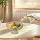 thumbnail image 5 of Frutero grande, bandeja de drenaje extraíble, diseño de rejilla, gran capacidad, estilo moderno, ideal para fiestas, resistente a la intemperie, base de metal y madera, para la cocina., 5 of 9