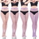 thumbnail image 1 of Xiao Hua Medias ajustadas de red de pesca de cintura alta para mujer, medias transparentes de red de pesca de cintura alta, color morado claro, conjunto de 4 piezas, 1 of 5