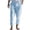 Light Blue, variant on ZQUUVOU Men's Casual Linen Pants Beach Summer Elastic Waist Drawstring Pants Khaki