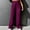 Purple, variant on Babysbule Womens Loose Long Pants Fashion Women's Casual Waist Pants Keep Warm Solid Length Pants