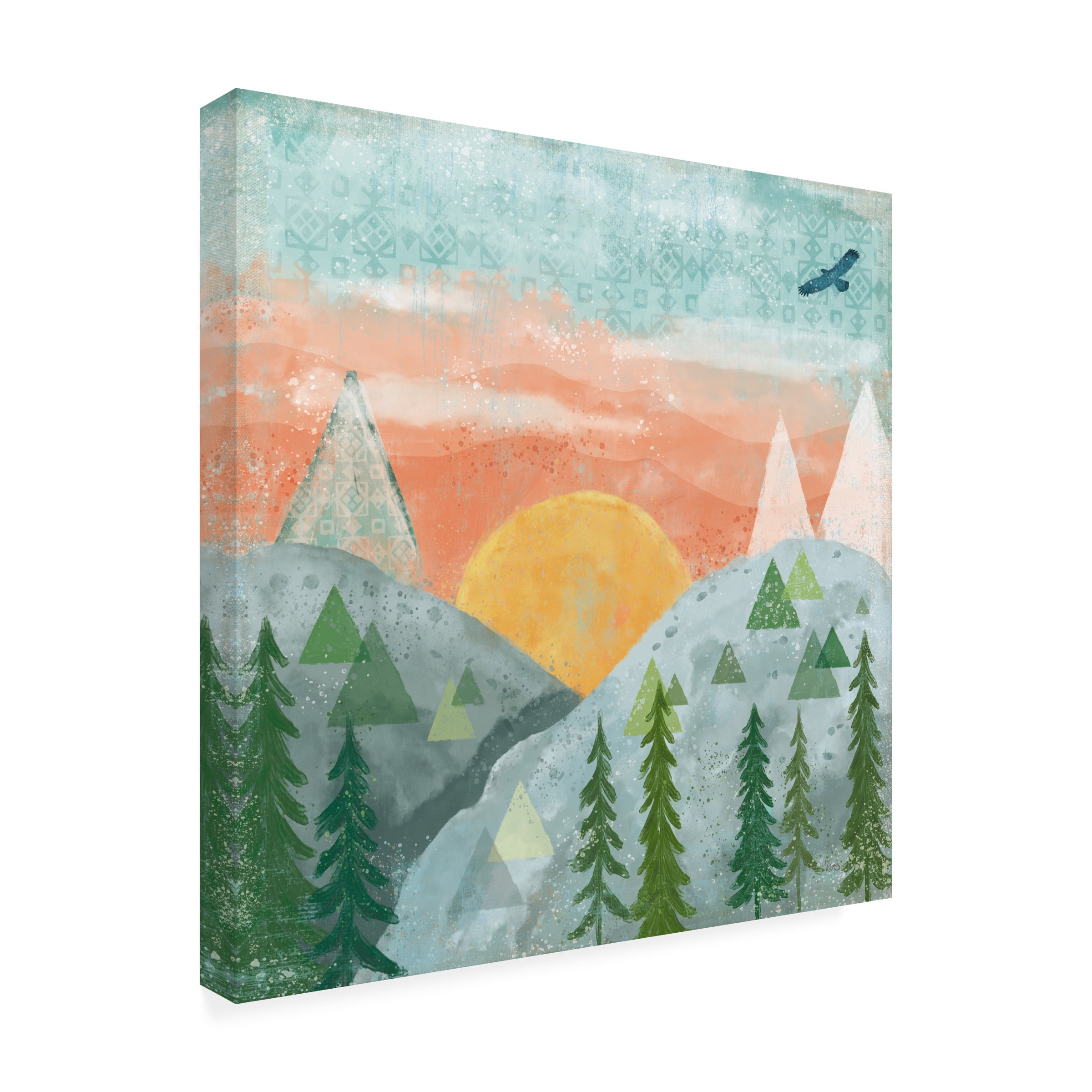 Veronique Charron 'Woodland Forest VI No Words' Canvas Art