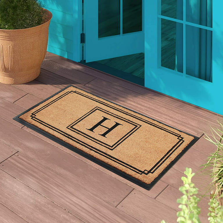 Sanmadrola Doormat Outdoor Welcome Mat Front Door Mat 24''x47'' Floor Mats  Indoor Doormat Rubber Backing Non Slip Heavy Duty Mats for Patio Entrance