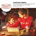 thumbnail image 3 of Miangastore 1 Roll Christmas Theme Gift Packing Ribbon Printing Clothing Edging Cotton Belt, 3 of 9