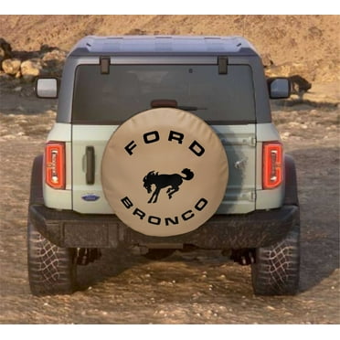 Camel Bronco - 32-in w/Camera - Ford BRONCO - US Made SpareCover - Camel Series - Heavy Luxury Vinyl - Show Quality Spare Tire Cover