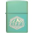 thumbnail image 2 of Zippo 46293 Zippo Badge Design High Polish Green Pocket Lighter, 2 of 7