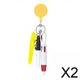 thumbnail image 1 of 2xShuttle Pen Suministros De Oficina Regalo Compacto Enfermera Retráctil Titular De Amarillo, 1 of 8