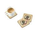 thumbnail image 4 of Dachshund and Flowers Foam Coaster Set of 4 3.5 in x 3.5 in, 4 of 5