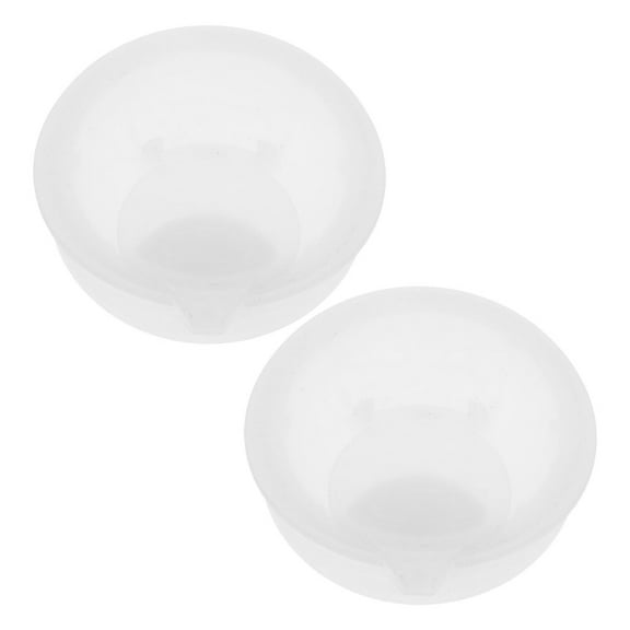 Masteelf 2pcs Water Jug Replacement Lid White Plastic Carafe Cover with Pour Hole Leakproof Beverage Lid for 1.6 L and 1 L Juice Bottles Water Pitcher